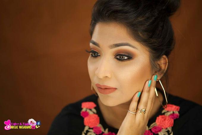 ব্রাউন ম্যাট আই মেকাপ লুক